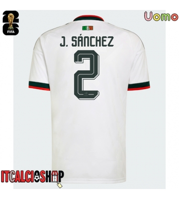 Messico Jorge Sanchez #2 Seconda Maglia Mondiali 2026 Manica Corta